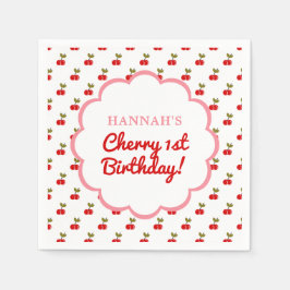 Guardanapo De Papel Festa de Fotografia do primeiro aniversario Retro