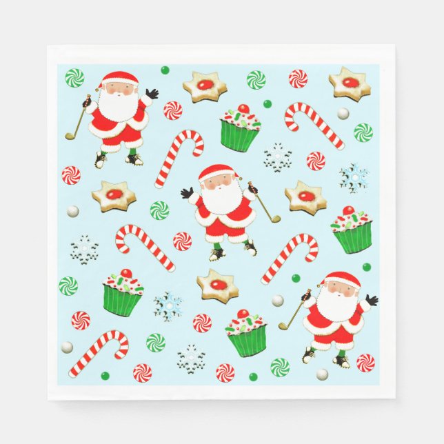 Guardanapo De Papel Festa de Golf Holiday (Frente)