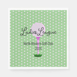 Guardanapo De Papel Festa de Golfe da Liga de Golfe das Senhoras