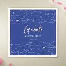 Festa de Graduação de Matemática em Azul Real Eleg
