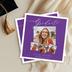 Guardanapo De Papel Festa de Graduação Minimalista de Pós-Graduação