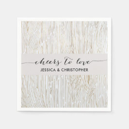 Guardanapo De Papel Festa de Grain de Madeira Dourada russa Chic Napki