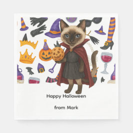 Guardanapo De Papel Festa de halloween de picleball para amantes de ga