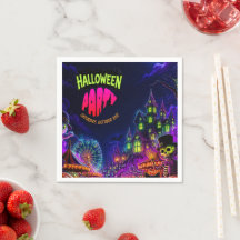Festa de Halloween Neon Assustador