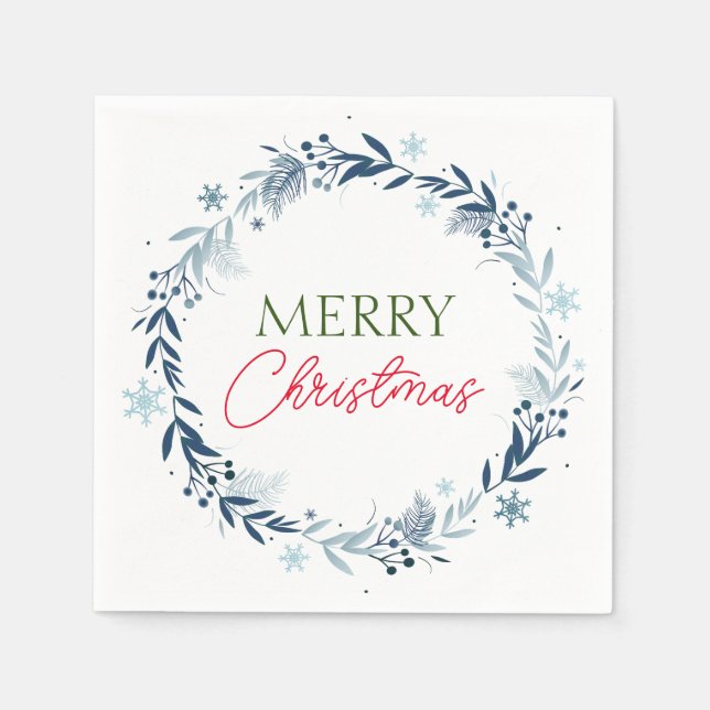 Guardanapo De Papel Festa de inverno com Feliz Natal (Frente)