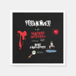 Guardanapo De Papel Festa de janto Mistério de Assassinato Elegante en