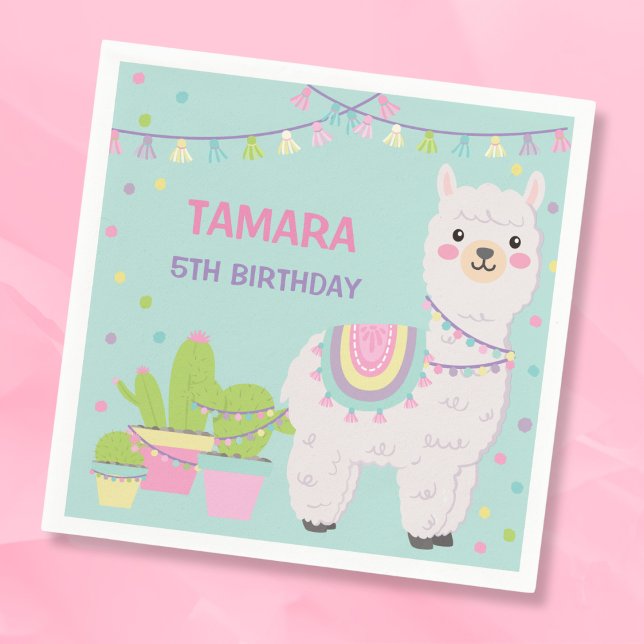 Guardanapo De Papel Festa de Lama divertida (Criador carregado)