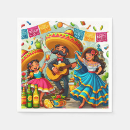 Guardanapo De Papel Festa de Mariachi 