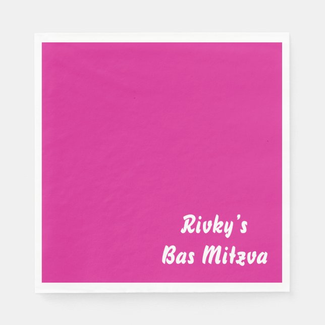 Guardanapo De Papel Festa de menina de papel Napkin (Frente)