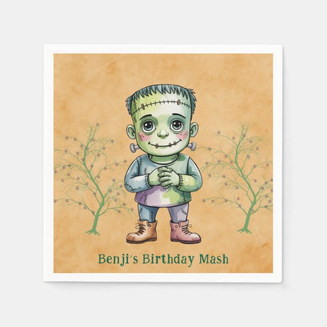 Guardanapo De Papel Festa de Menino do Dia de Nascimento do Dia das Br (Frente)