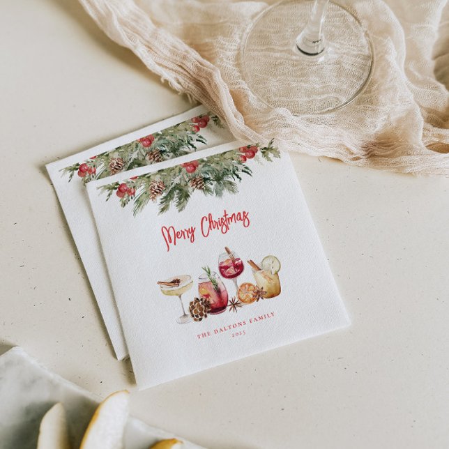 Guardanapo De Papel Festa de Natal coquetel (Criador carregado)