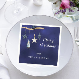 Guardanapo De Papel Festa de Natal das estrelas do Gnomo Nórdico