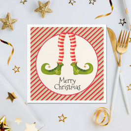 Guardanapo De Papel Festa de Natal das Pernas do Elf