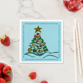 Guardanapo De Papel Festa de Natal de Árvore Festiva