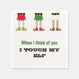 Guardanapo De Papel Festa de Natal de Férias Elf Napkins