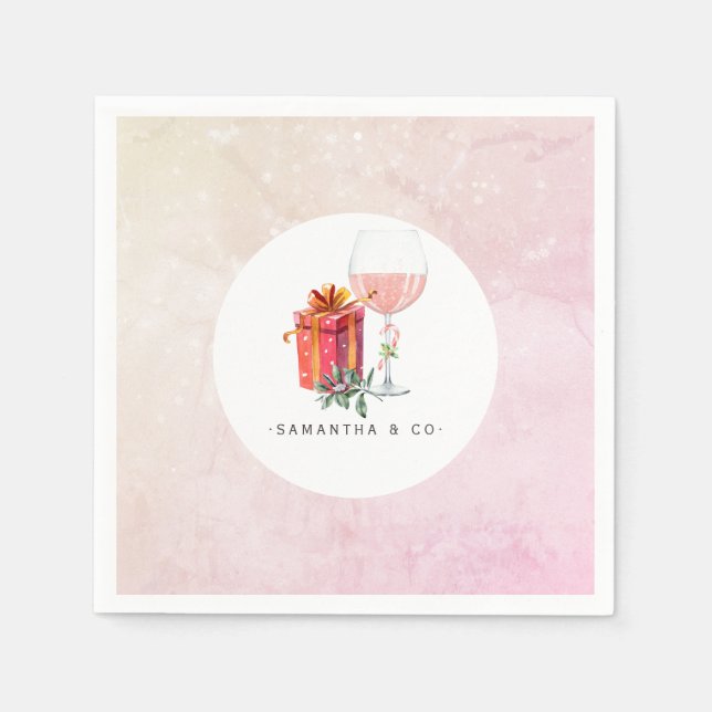 Guardanapo De Papel Festa de Natal de Filme Retroativo (Frente)