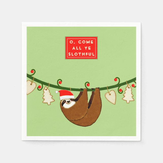 Guardanapo De Papel Festa de Natal Engraçado (Frente)