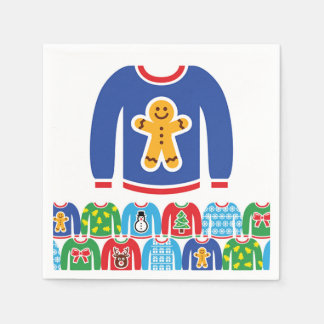 Guardanapo De Papel Festa de Natal Feia, Xmas Gingerpão Homem