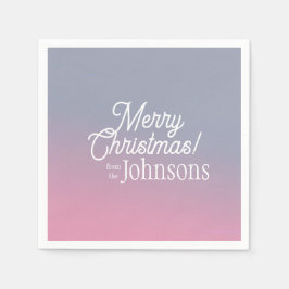 Guardanapo De Papel Festa de Natal Lilac Pink Ombre