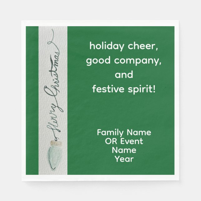 Guardanapo De Papel Festa de Natal Luncheon (Frente)