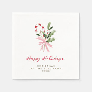 Guardanapo De Papel Festa de Natal Personalizada com Cana de Açúcar em