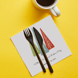 Guardanapo De Papel Festa de Natal Personalizada das Árvores Modernas 