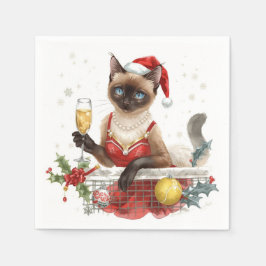 Guardanapo De Papel Festa de Natal tênis com Jogadores de Gato