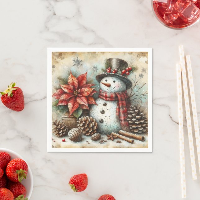 Guardanapo De Papel Festa de Neves do Natal Napkins (Insitu)