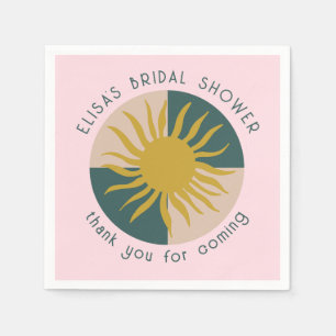 Guardanapo De Papel Festa de Noiva à Beira-Mar Elegante Moderno Fofo P