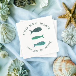 Guardanapo De Papel Festa de Noiva à Beira-Mar Festa de Chá Peixes Fof