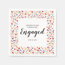 Guardanapo De Papel Festa de noivado bolinhas