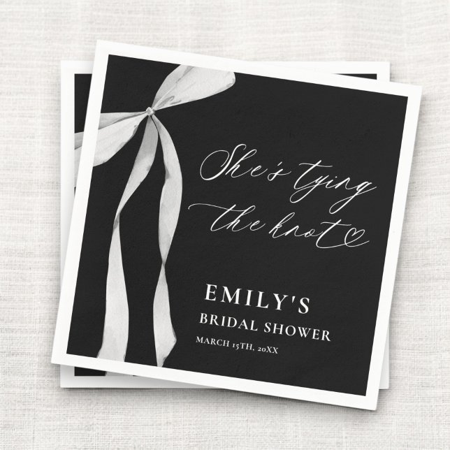 Guardanapo De Papel Festa de Noivado da Ela Está se Casando (Criador carregado)