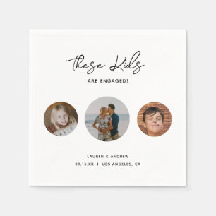 Guardanapo De Papel Festa de noivado de Fotografias Engraçadas Moderna