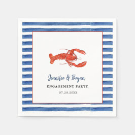 Guardanapo De Papel Festa de noivado de lagosta