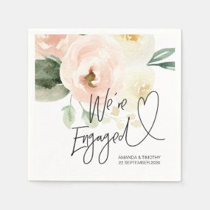 Guardanapo De Papel Festa de noivado Decorações Cor-de-rosa Primavera