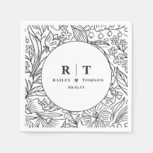 Festa de noivado Elegante Floral do Jardim Moderno