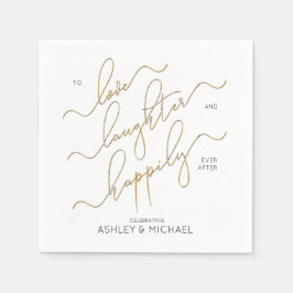Guardanapo De Papel Festa de noivado Feliz Para Sempre Após O Noivado