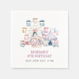 Guardanapo De Papel Festa de Orçamento de Aniversário do Carnaval