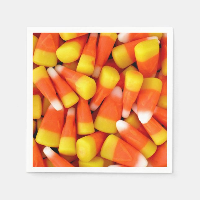 Guardanapo De Papel Festa de Papel de Halloween da Candy Corn (Frente)