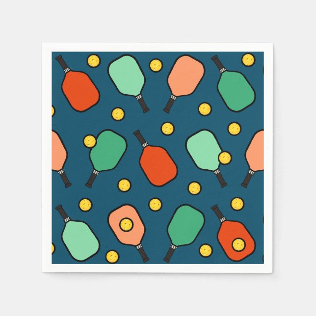 Guardanapo De Papel Festa de Picleball (Frente)