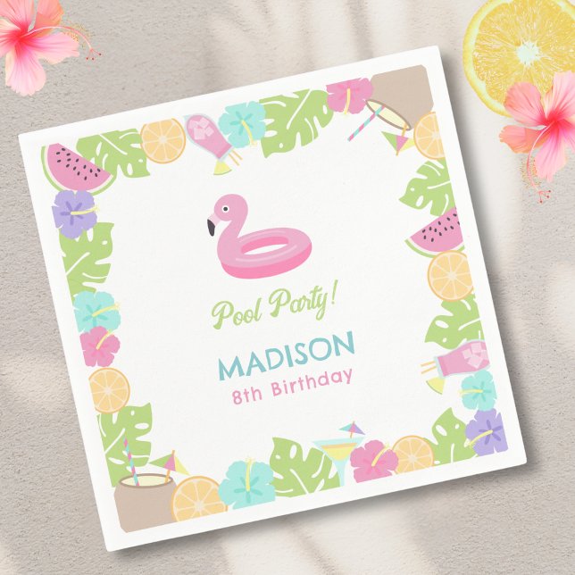 Guardanapo De Papel Festa de Piscina (Criador carregado)