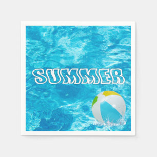 Guardanapo De Papel Festa de Piscina de Verão Divertida Napkins