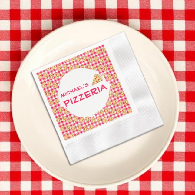Guardanapo De Papel Festa de Pizza Aniversário Infantil (Criador carregado)