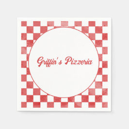 Guardanapo De Papel Festa de Pizza Retro Pizzeria Italiana Aniversário