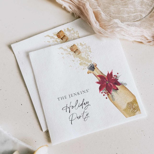 Guardanapo De Papel Festa de Poinsettia Feriada de Natal (Criador carregado)