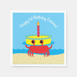 Guardanapo De Papel Festa de primeiro aniversario de Banguecoque