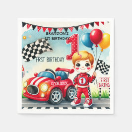Guardanapo De Papel Festa de primeiro aniversario de Carro
