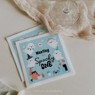 Guardanapo De Papel Festa de primeiro aniversario "Fantasma", "Spooky 