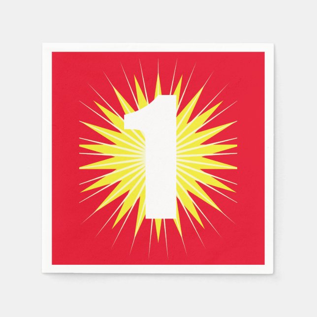 Guardanapo De Papel Festa de primeiros aniversarios Maravilhosa (Frente)