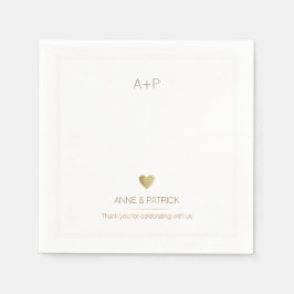 Guardanapo De Papel festa de recepção minimalista de casamento